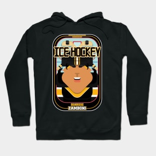 Ice Hockey Black and Yellow - Boardie Zamboni - Indie version Hoodie